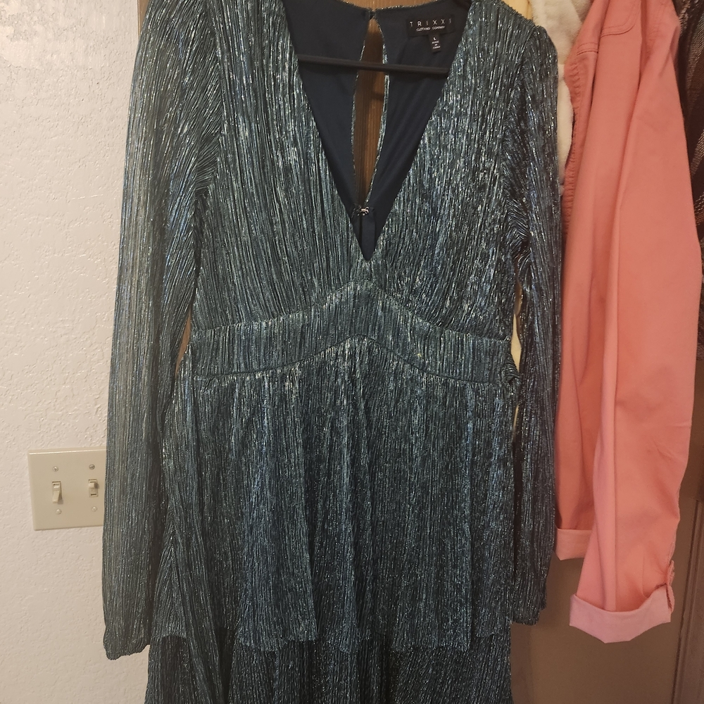 Trixxi Emerald Long Sleeve Dress